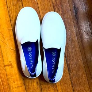 Rothys Bright White The Sneaker Slip On Flats